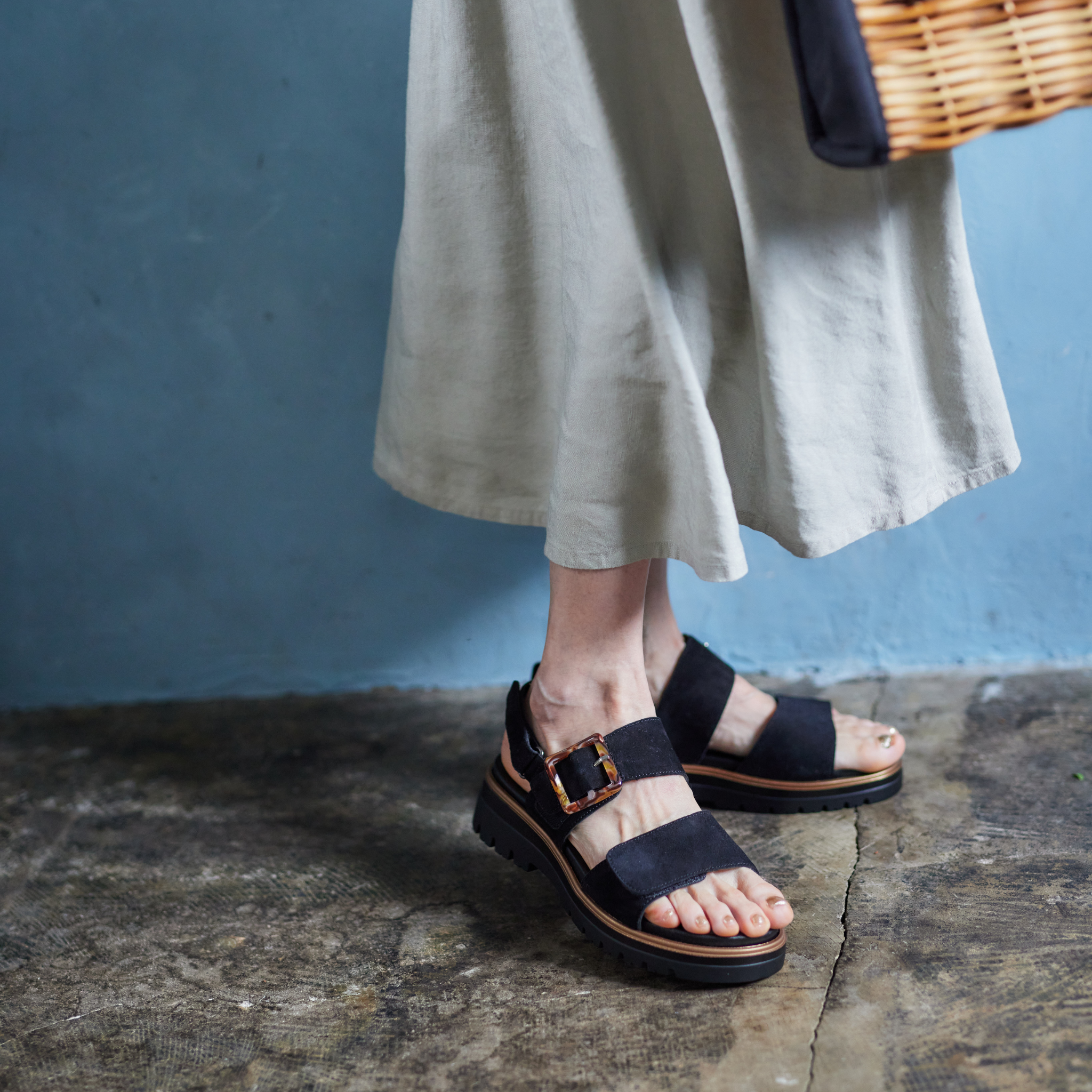 MALAGA サンダル ブラック