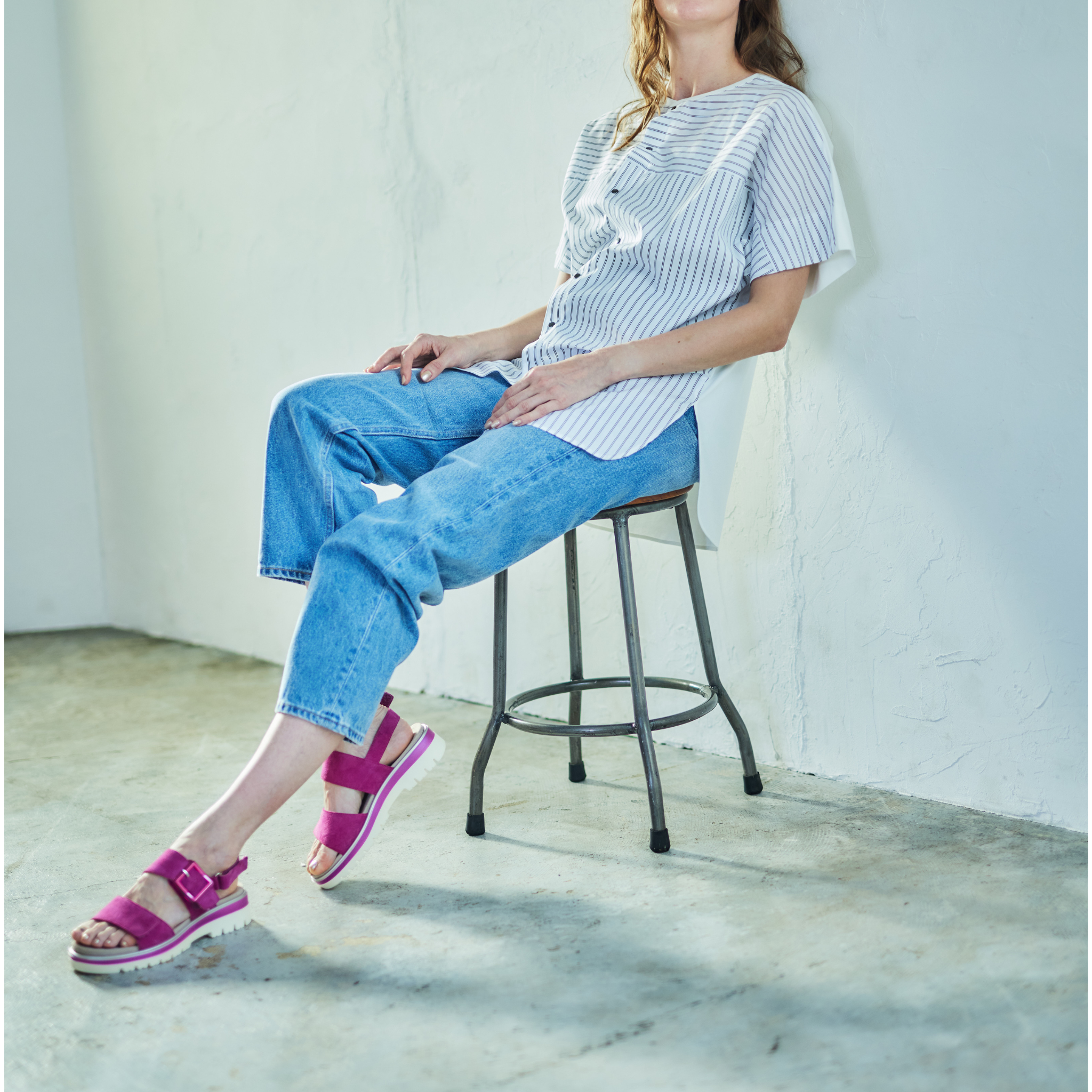 MALAGA サンダル ピンク