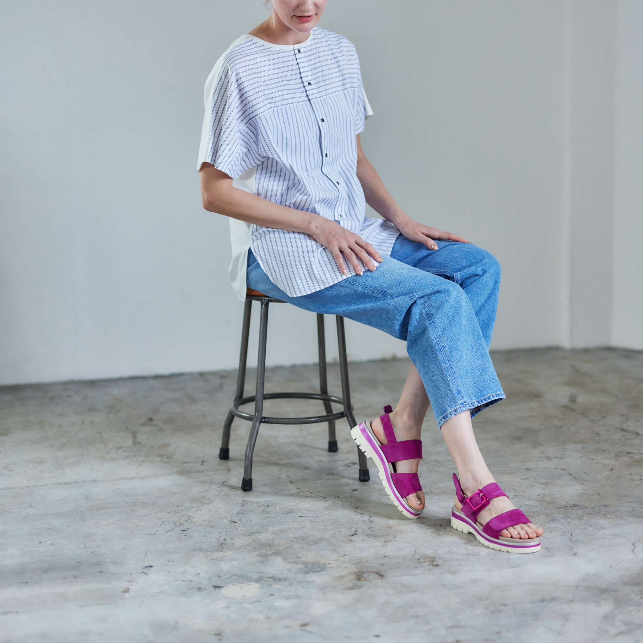 MALAGA サンダル ピンク