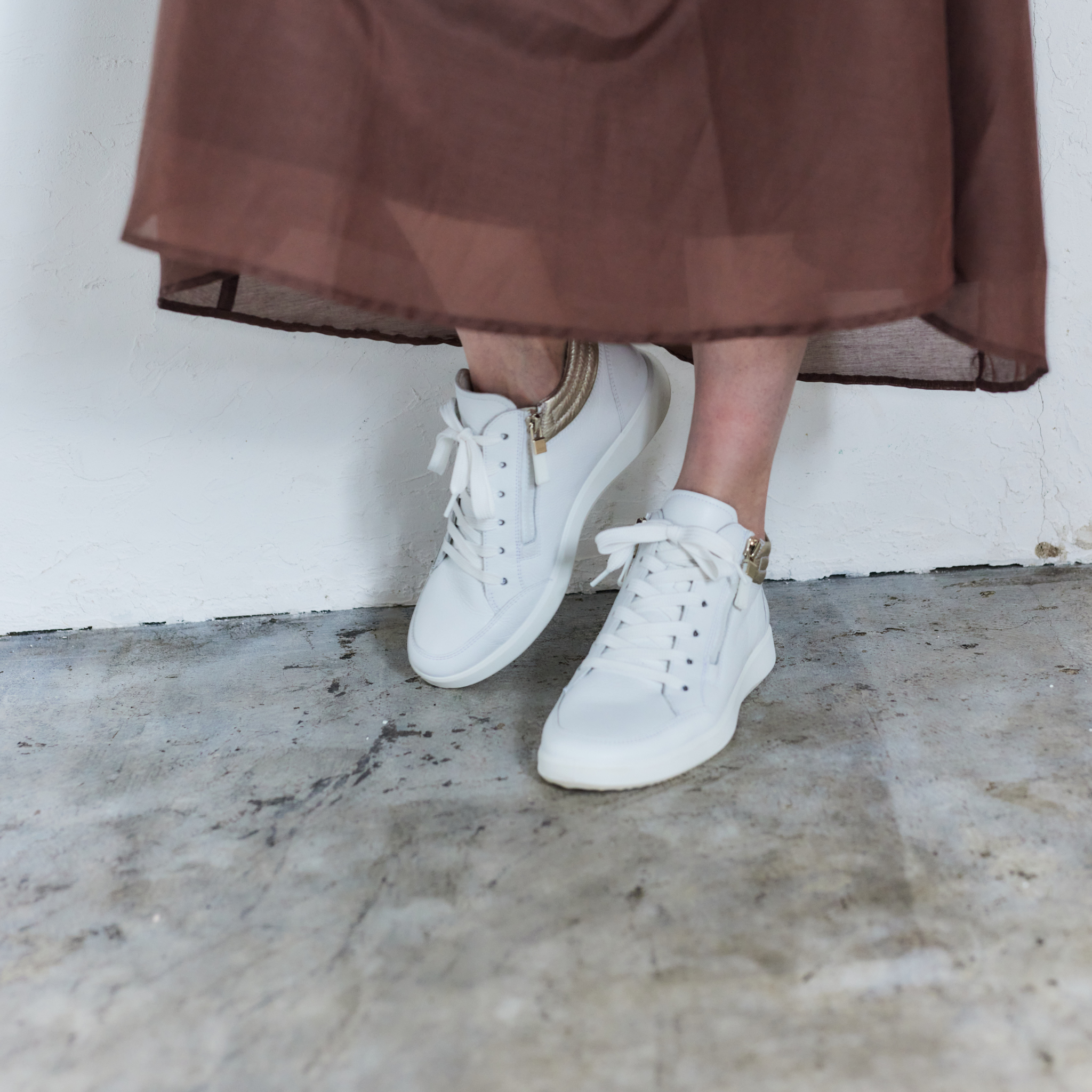 ROMA ハイカットスニーカー 白スニーカー