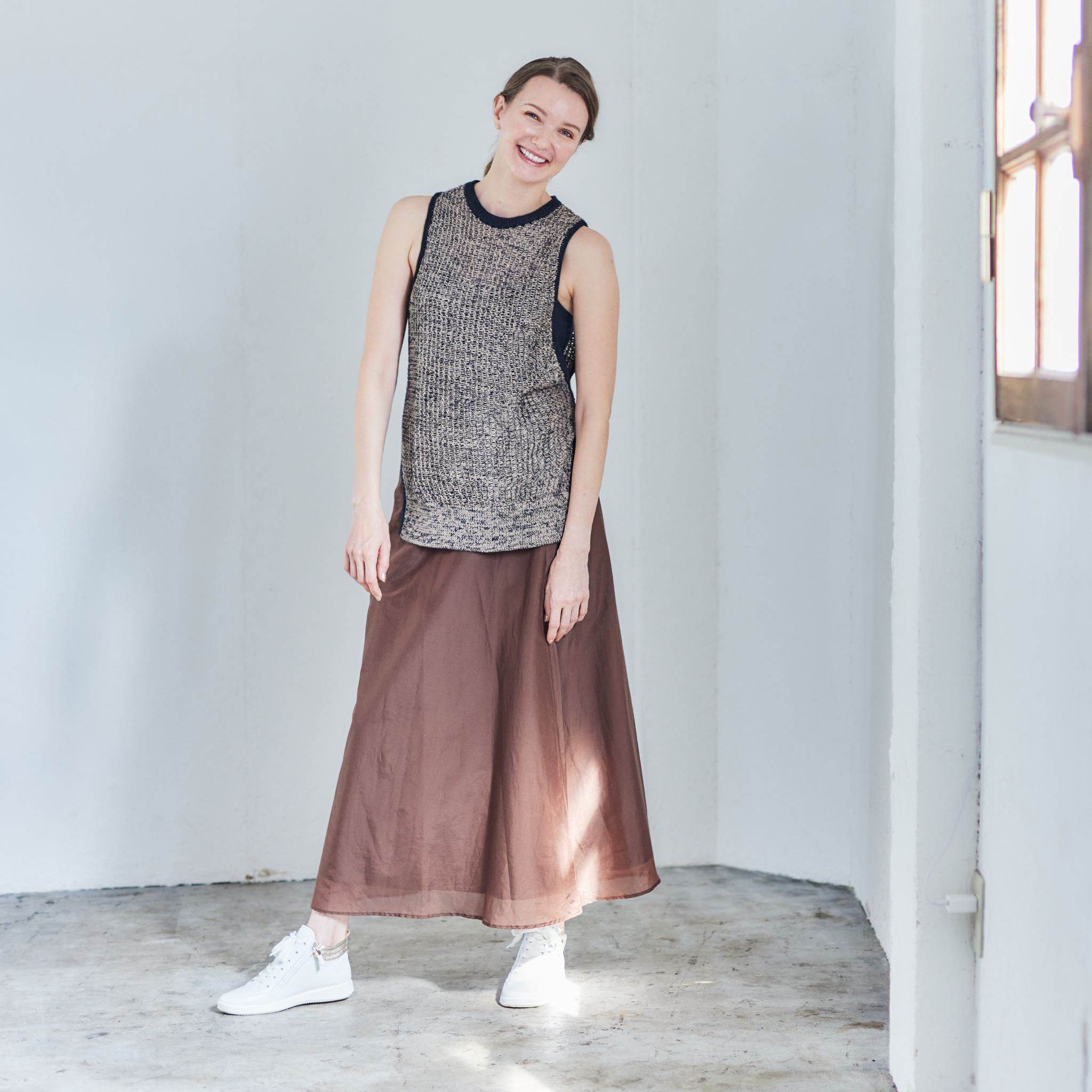 ROMA ハイカットスニーカー 白スニーカー