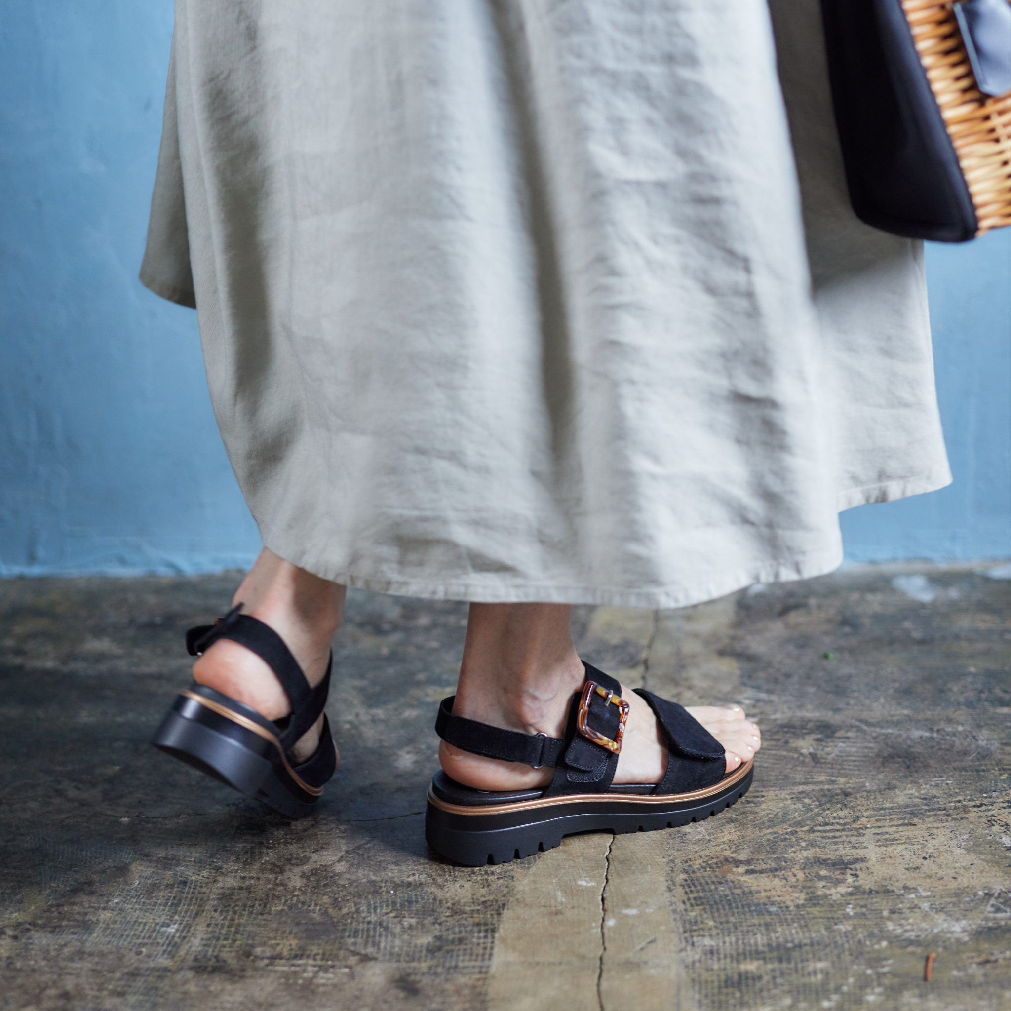 MALAGA サンダル ブラック